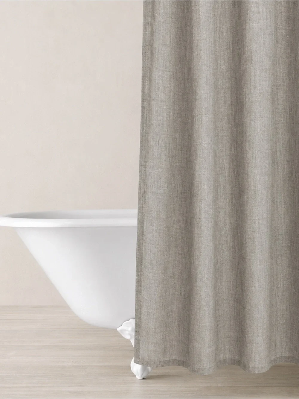 Restoration Hardware Linen Shower Curtain Italian Heritage Washed Linen 72x72 RH